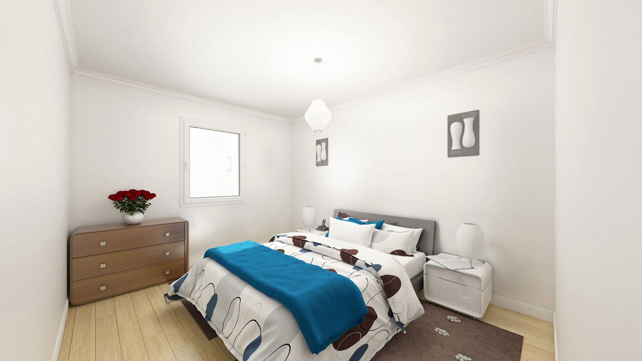 Chambre Appartement Neuf T2 Residence Fragoline Woippy Ref B33 71315068/ Fragoline