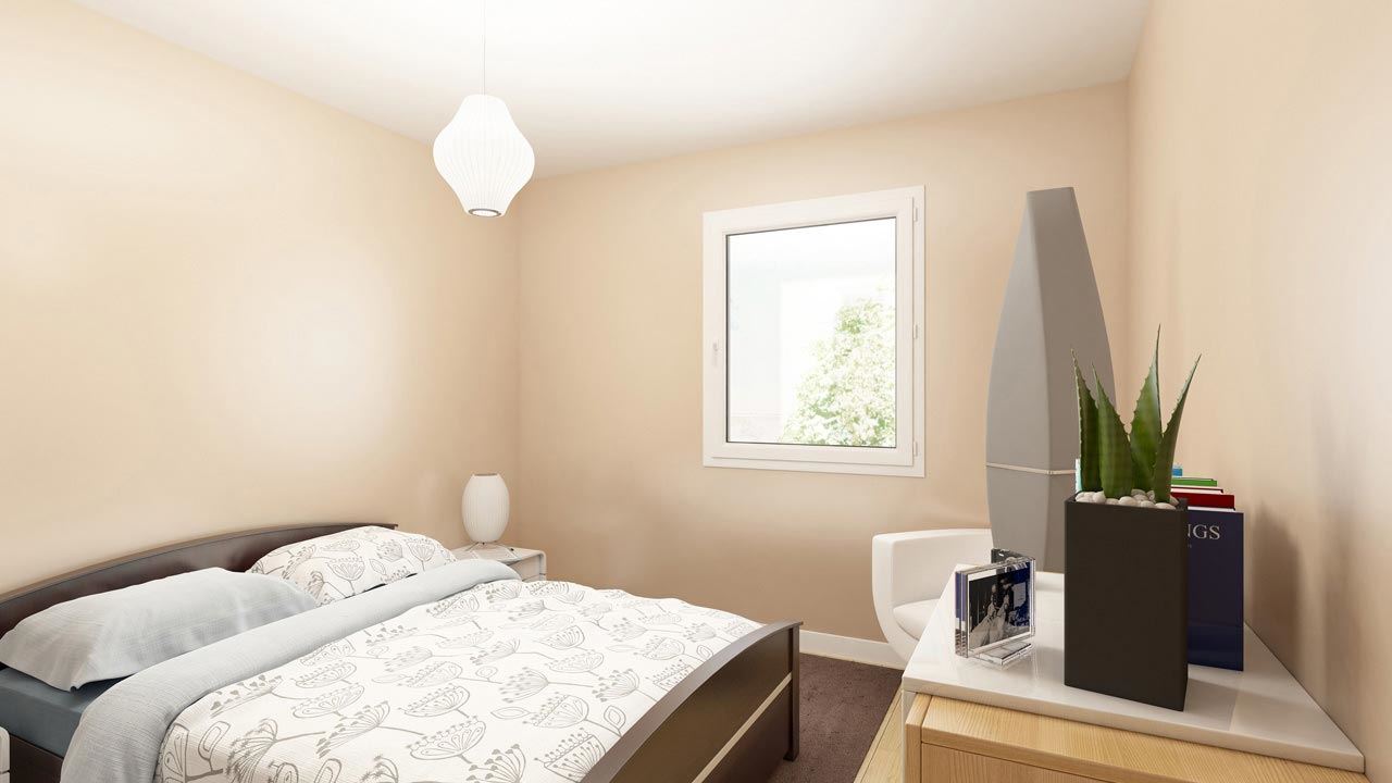 Chambre Appartement Neuf T3 Residence Fragoline Woippy Ref B28 59178932/ Fragoline