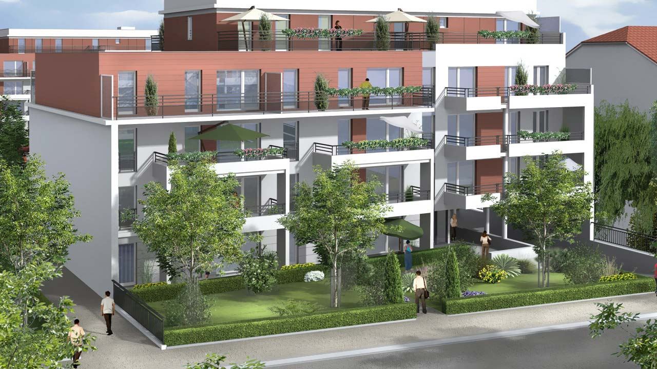 Facade Les Vignobles Apaprtements Neufs A Rozerieulles 56083110/ Les Vignobles
