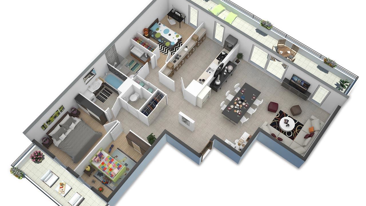 Plan3d Voile Bleue Apaprtements Neufs A Nancy 74942486/ Voile Bleue