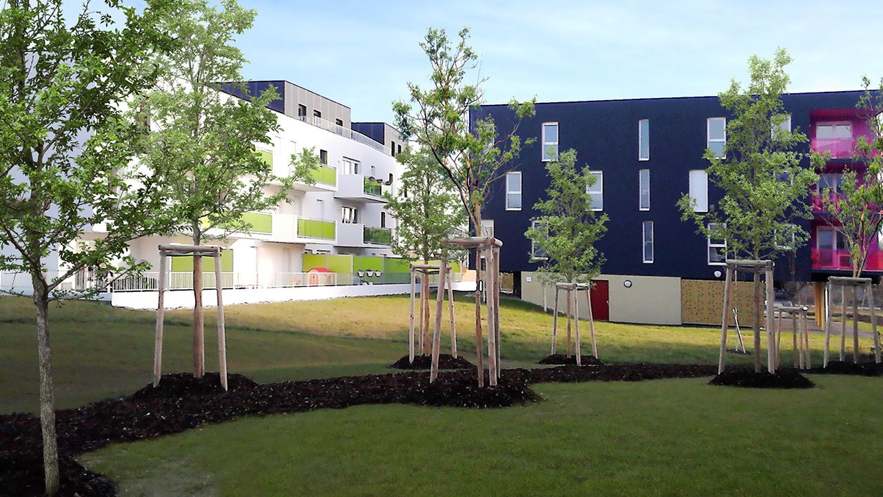 Facade Allee Du Lac Appartements Neufs A Strasbourg 15202867/ L’Allée Du Lac