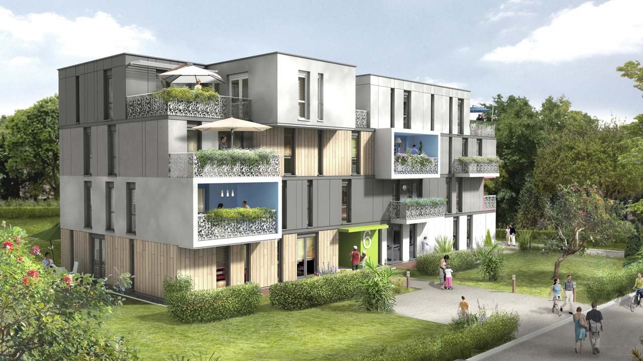 Facade Oree Du Parc Appartements Neufs A Strasbourg 38885997/ L’Orée Du Parc