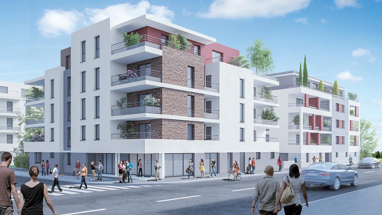 Facade Residence Neuve Cote Marianne Yutz 59064043/ Côté Marianne