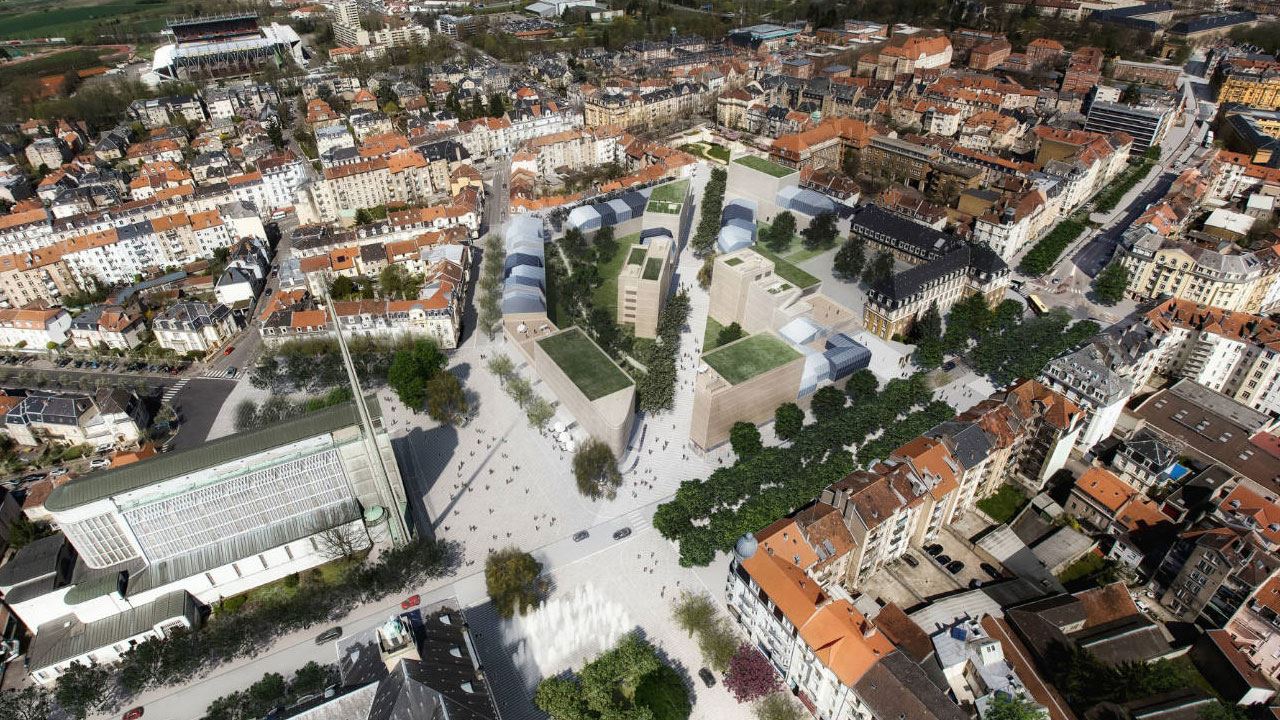 Plan De Masse Nouveau Quartier Bon Secours Metz 90590289/ La Maison Du Projet Bon Secours à Metz