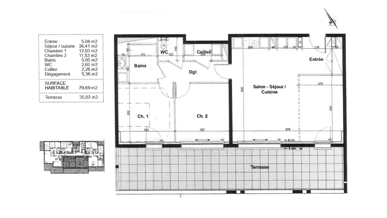 plan appartement dgt